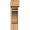 Ekena Millwork Olympic Block Smooth Bracket w/ Offset Brace, Western Red Cedar, 7 1/2"W x 28"D x 28"H BKT0806X28X28OLY05SWR - alternate 3